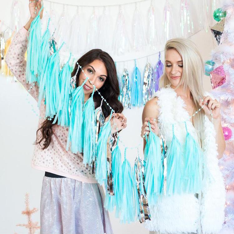 Paper Tassel Decorations for Weddings and Parties
