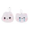 Sweet Plush Rabbit Doll Pendant Angry Crying Expression Keychain Mobile Phone Case Women Bag Decoration Keyrings Pendant Gift
