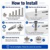 5-100Pcs M2-M8 304 Stainless Steel Six-Point Drive Round Head Screws Plum Blossom Bolts Rustproof Fasteners Assortment for Durab