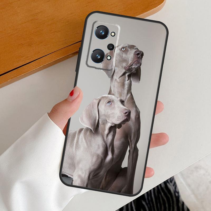 

Weimaraner Dog For Realme 12 Pro Plus 11 10 9 C67 C55 C53 C51 C31 C35 C33 C30 C21Y C25s GT5 GT Neo 6 Case Realme C25 C25s
