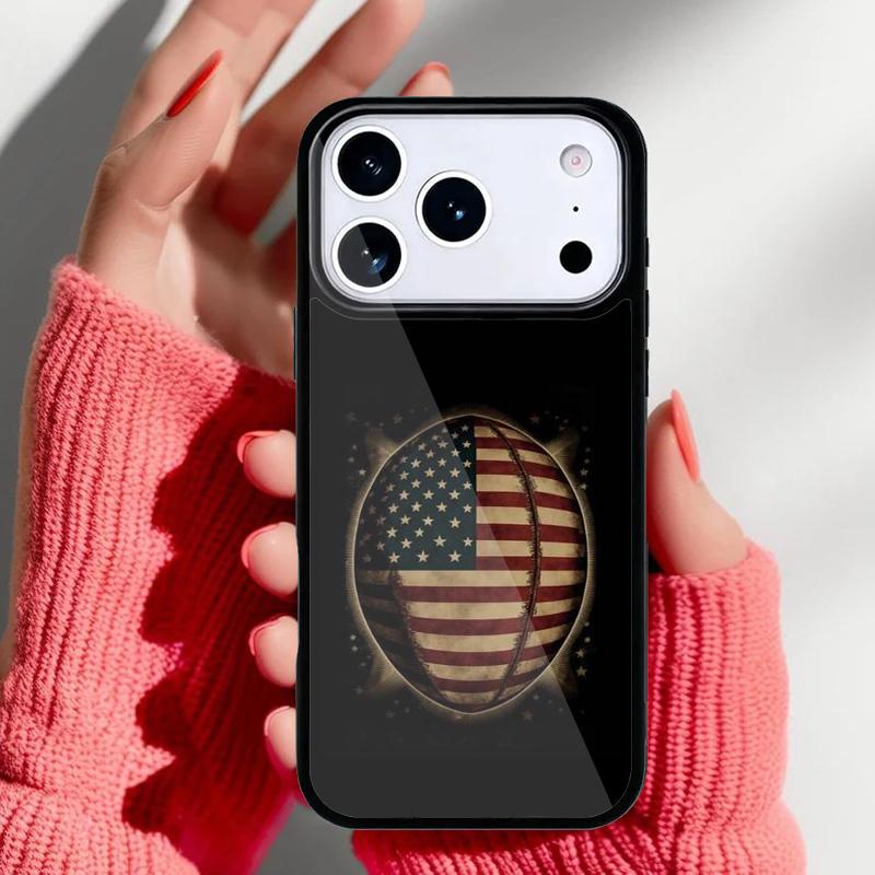 American Football Sport Phone Case for iPhone 17 16 15 14 13 Pro Max Back Cover for 12 11 Pro Coque