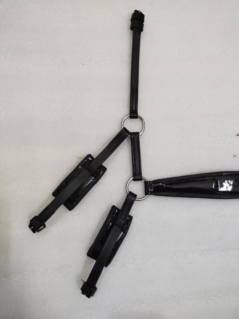 Patent Leather Drop Noseband Horse Good Bridle Noseband All Sizes Are Available
