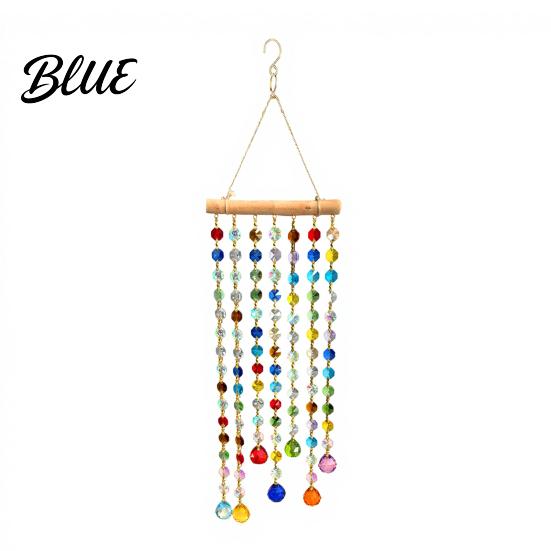 Unique Housewarming Gift for Home Crystal Suncatchers Window Crystals Hanging Suncatcher Colorful Glass Beads Chain Boho Wall Decor Wind Chimes