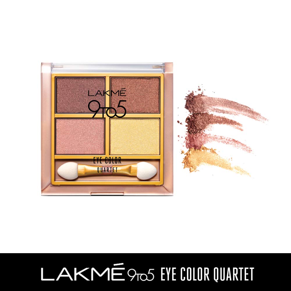 Øyenskygge ørkenrose: 4 nyanser (7 g), 9to5 Eye Color Quartet Desert Rose, Lakme