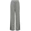 VEROMODA Women's High-Waist Houndstooth Knit Straight Leg Pants