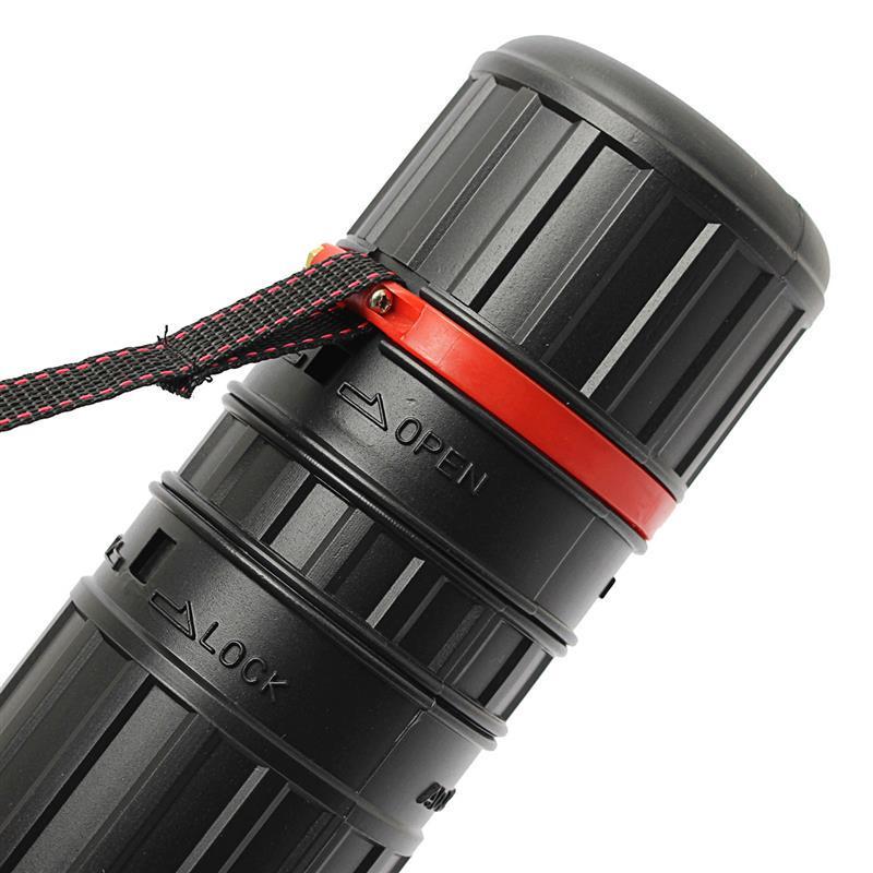 Portable Telescopic Archery Arrow Holder Plastic Quiver with Adjustable Back Strap for Hunting