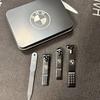 LXEQ4 New For BMW Emblem Manicure Set Personal Care Nail Clipper Kit 4 Pieces Black Matte Nail Clipper Set Grooming Kit Gift Acce
