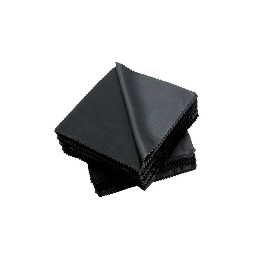 100 Peças Pano de Limpeza de Tela Microfibra 15x15cm Preto para Óculos de Sol Óculos Lentes Limpeza Celular Tablet Computador Pano de Limpeza