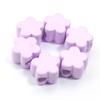 6Pcs Acrylic Large Hole Beads Colorful Flowers Stars Love Heart Shape Loose Beads DIY Bracelet Phone Chain Jewelry Accessories