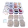 COKRSUPE 12-Compartment Food Sample Box with Lid