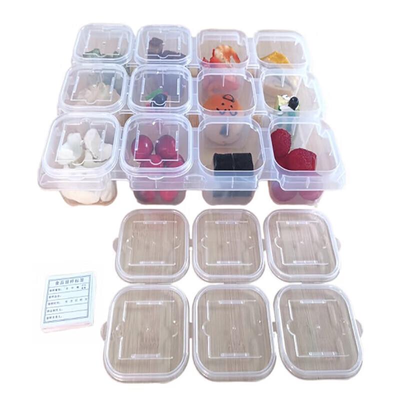 COKRSUPE 12-Compartment Food Sample Box with Lid