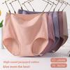 Big Size Female Spring and Autumn Lace Cotton High Waist Breathable Briefs