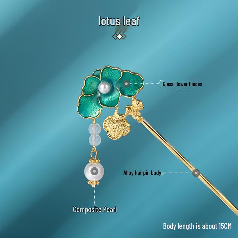 Kovová sponka do vlasů ve starobylém stylu s třásní - Elegantní ozdoba hlavy Hanfu pro každodenní nošení