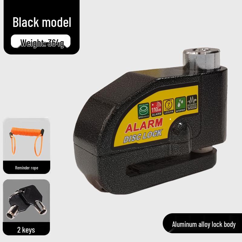 Blocca Disco Freno Antifurto Universale per Auto, Moto e Biciclette con Sistema di Allarme