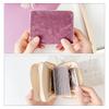 Leo&Aoi Italian Genuine Leather Wallet, Maya Berry, Double Zipper, Round Zipper, Bellows, Card Slots, Bill Compartment, Coin Purse, Men's and