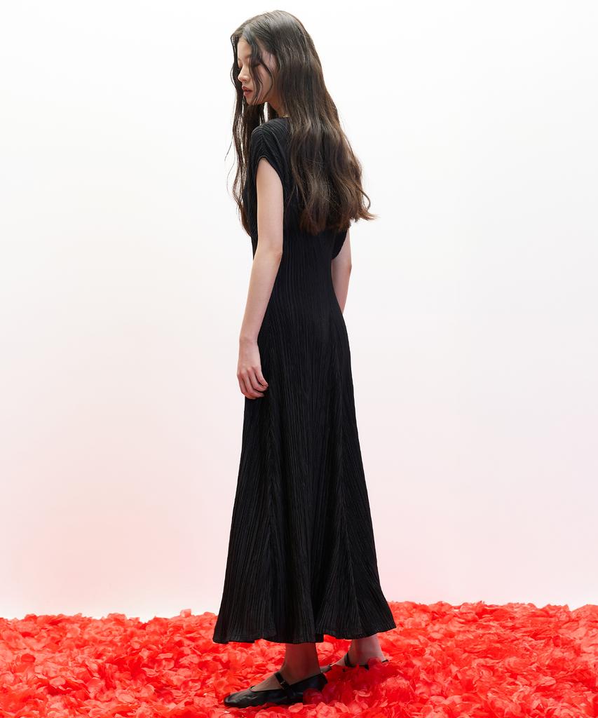 HAE BY HAEKIM [Atelier] Mute Pleated Dress_Black