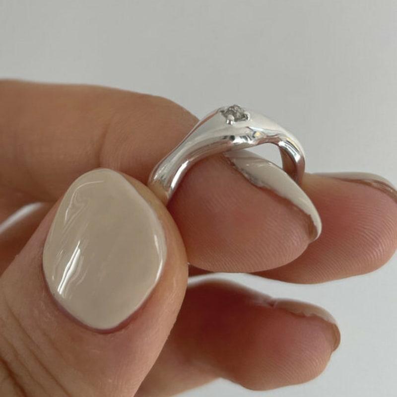 PARTY AFTER DARK Rough Diamond Ring