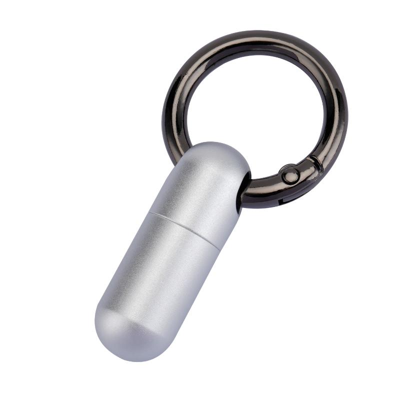 Aluminum Alloy Waterproof Bunker Portable Small Pill Box Sealed Keyring Mini Carry-On First Aid Pill Bottle