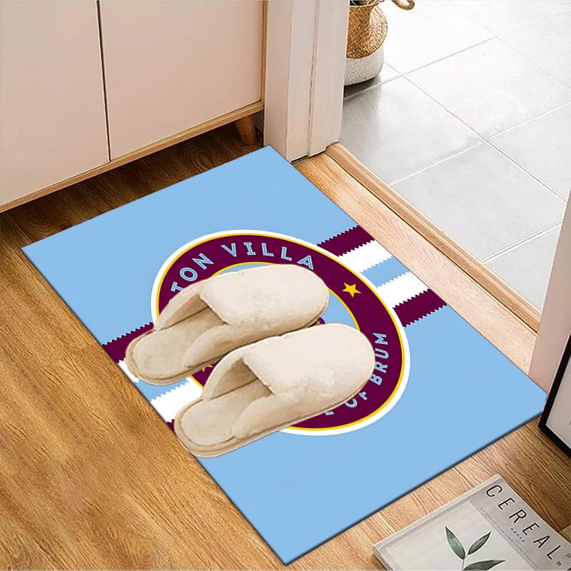 Aston Football Club Printed Office Carpet Chair Cushion Entryway Rug, Rugs for Living Room, Bedroom Christmas gifts
