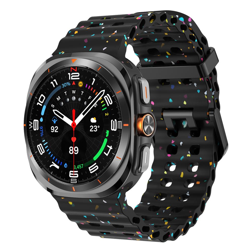 Original Marine Strap for Samsung Galaxy watch Ultra 47mm Accessories Silicone Sport Bracelet Correa Galaxy watch 7 Ultra Band