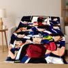 Anime Captain Tsubasa Fußball Cartoon Flanelldecke Weiche Warme Decke Überwurfdecke für Schlafzimmer Wohnzimmer Bett Reisen