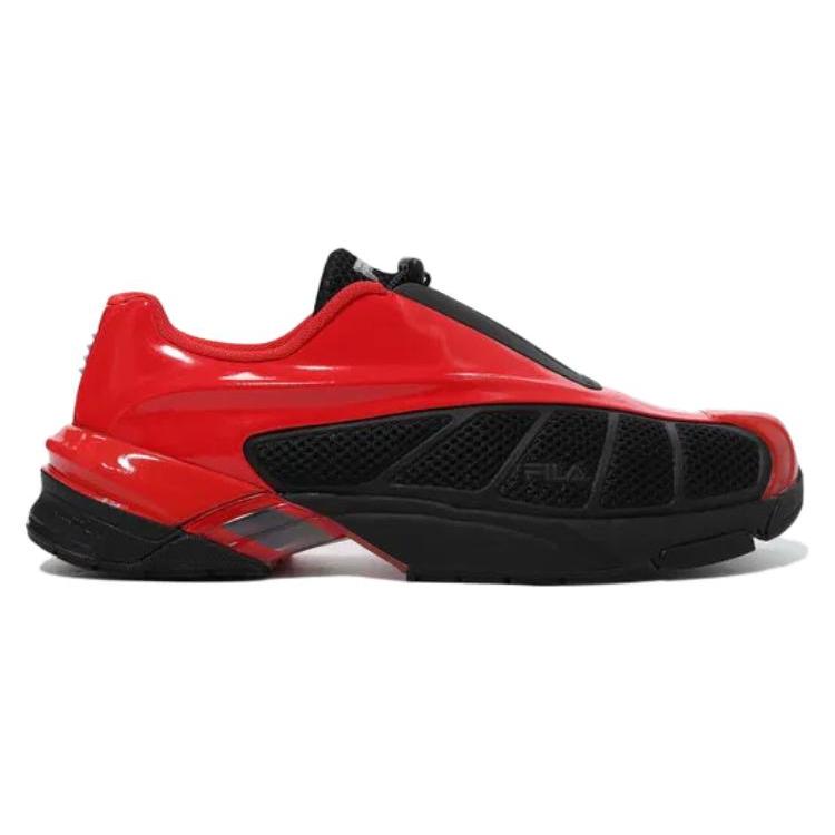 FILA Comfortable Cushioning, Wear Resistant Low top Training Shoes Unisex Black Red 1RM02752G_023