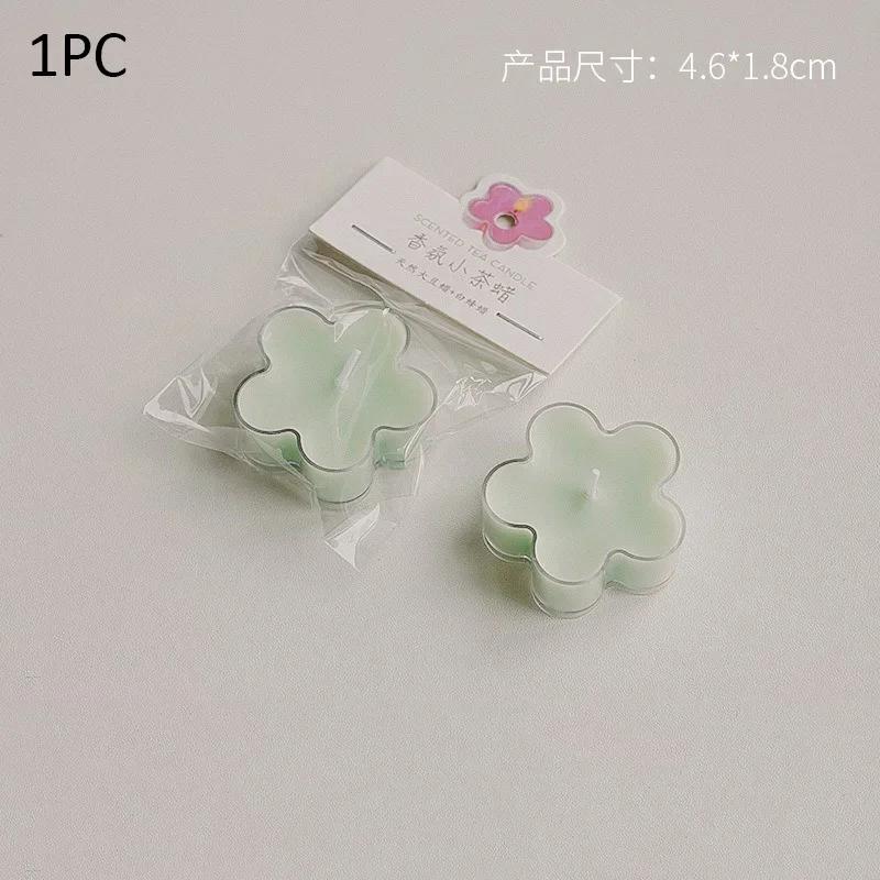Flower Candle 4h Tea Light Scented Candle Aromatherapy Soy Wax Candles Wedding Birthday Candle Party Home Decoration