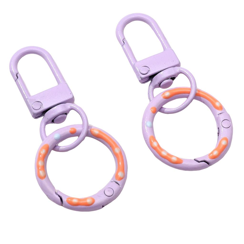 1Set/bag Alloy Donut Spring Buckle Door Buckle For DIY Jewelry Making