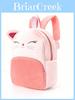 Mochila Infantil Desenho Animado de Animais Com Animais de Pelúcia Para Escola e Viagem