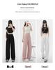 Spring/Summer 2026 Black Wide-Leg High-Waist Slimming Pants - New Fashion Casual Style