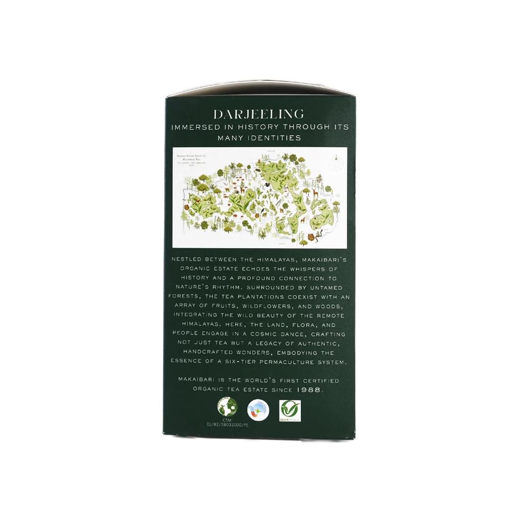 Makaibari Darjeeling Grüner Tee | 250 g loser Blatttee | MonoCarton Grüner Tee | Erfrischend und Belebend | Handgepflückt