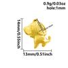 6pcs Assorted Leaf Fish Mushroom Plant Animal Pendant Enamel Charm Stainless Steel Charms For Jewelry Making Supplies DIY Craft