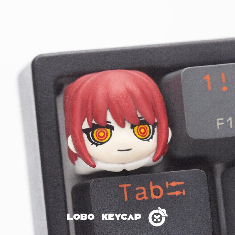 Anime Chainsaw Man Series Character Makima Reze Pava Mechanical Keyboard  Keycaps Esc  Peripherals Gifts
