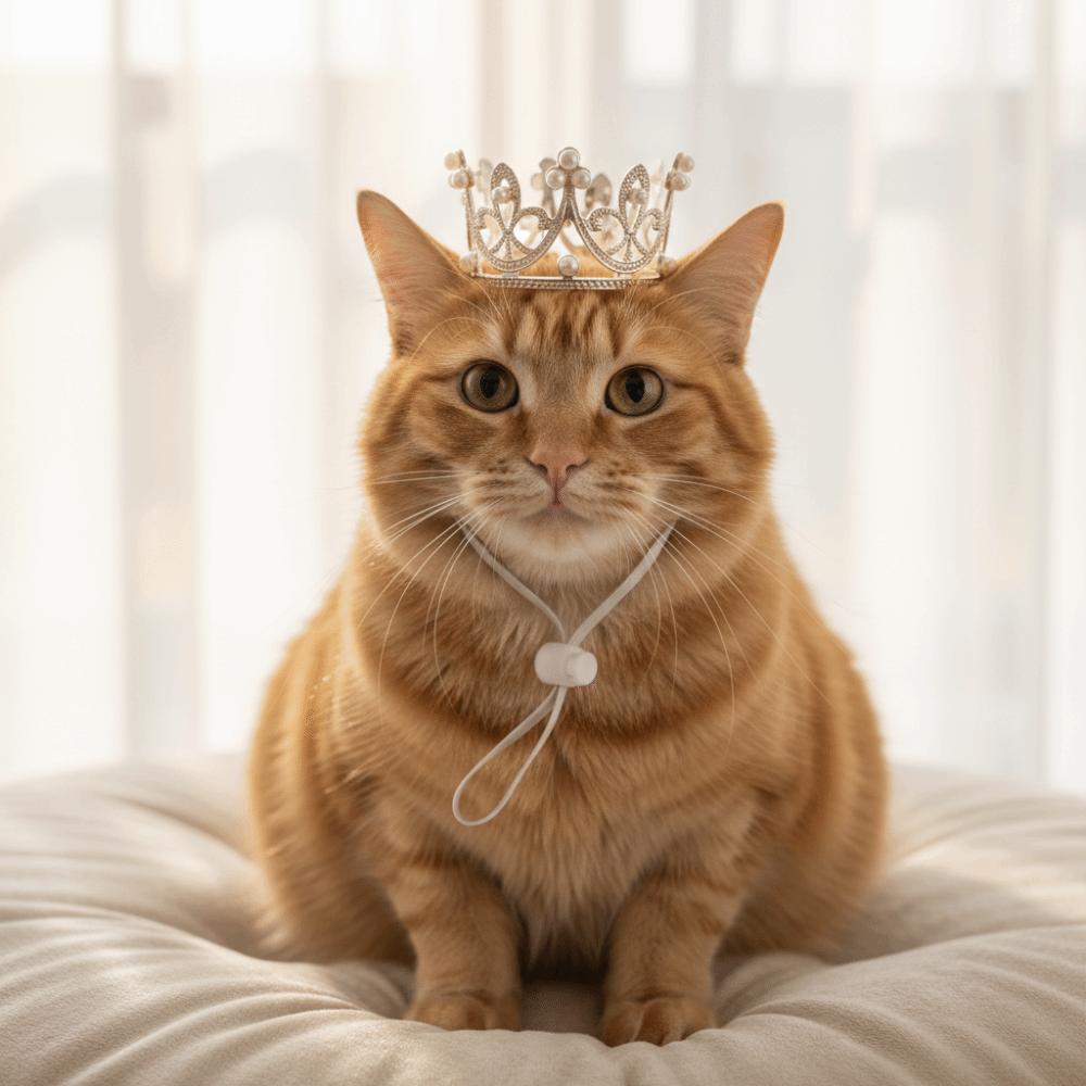 Zinc Zinc Alloy Pet Crown Headdress Adjustable Kitten Party Headwear Pet Party Decorations Pet Accessories