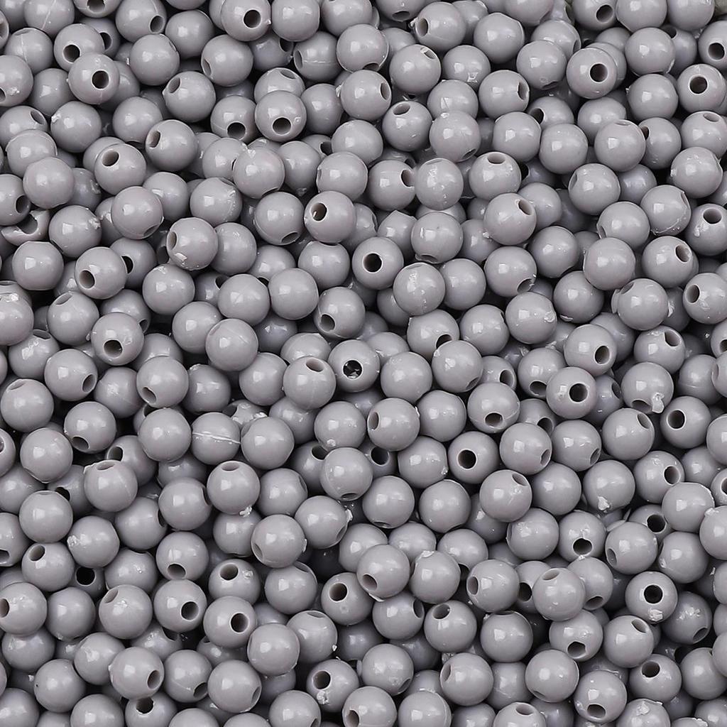 900Pcs Acrylic Beads Solid Colored Round Loose Spacer Beads for Jewelry Making DIY Bracelets Necklace