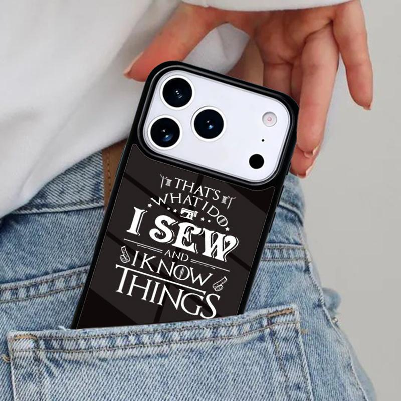 Eat Sleep Sew Repeat Phone Case for iPhone 16e 15 14 13 12 17 Pro Max Plus Air 17pro Cover Coque