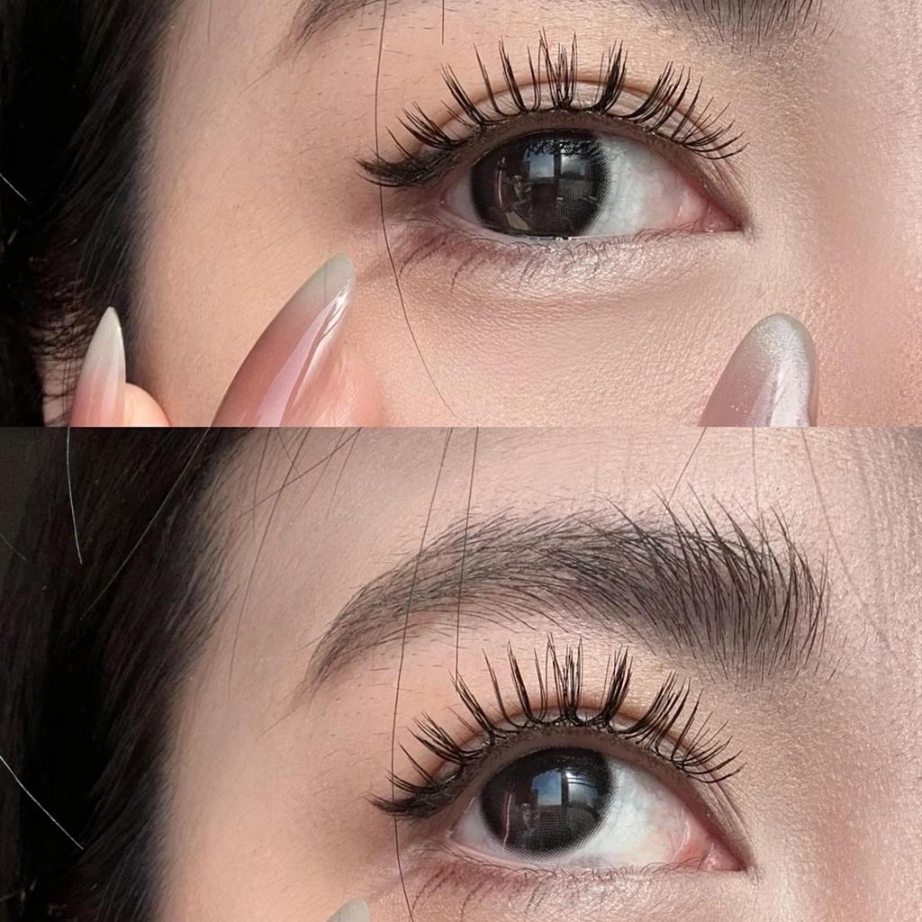 DZANIK False Eyelashes, Clear Band, 10 Pairs Set