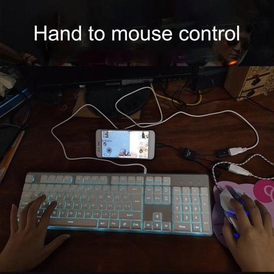 USB Hub Adapter Transfer Data ABS High Durability Phone OTG Host Cable Cord