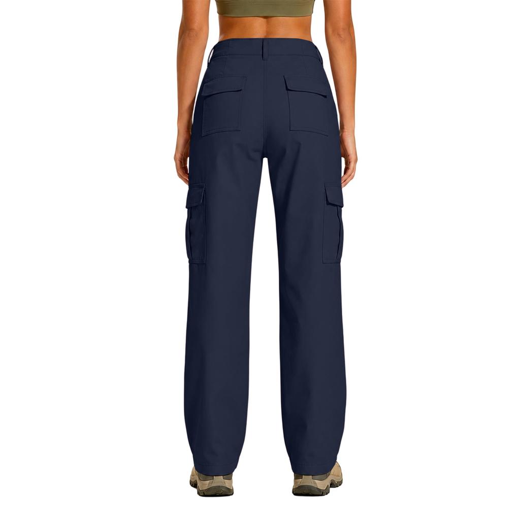 Damen Wander-Cargo-Hose mit LSF 50+, Leichte Outdoor-Hose mit vielen Taschen für Wandern und Reisen