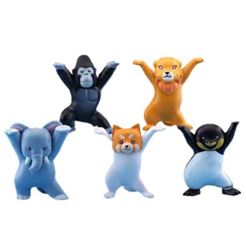 Doll Animal Pvc Model Pen Holder Chimpanzee Toy Cartoon Display Ornament Gift