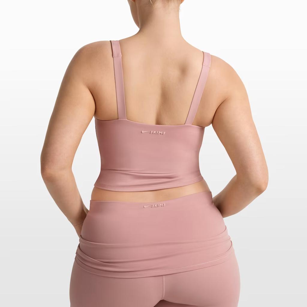 Nike X Skims Matte Dri-FIT Moisture-Wicking Square Neck Solid Sports Tank Top Women Tops TPTNK2728-HIM