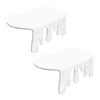 2Pcs Wall Mount Storage Shelf Strong Load-bearing Simple Installation Wall Floating Shelf Organizer Display Rack
