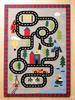 Living Room Rug Alphabet Tree Carpet Blue Playroom Floor Mat Soft NonSlip Educational Study Classroom Area Mat