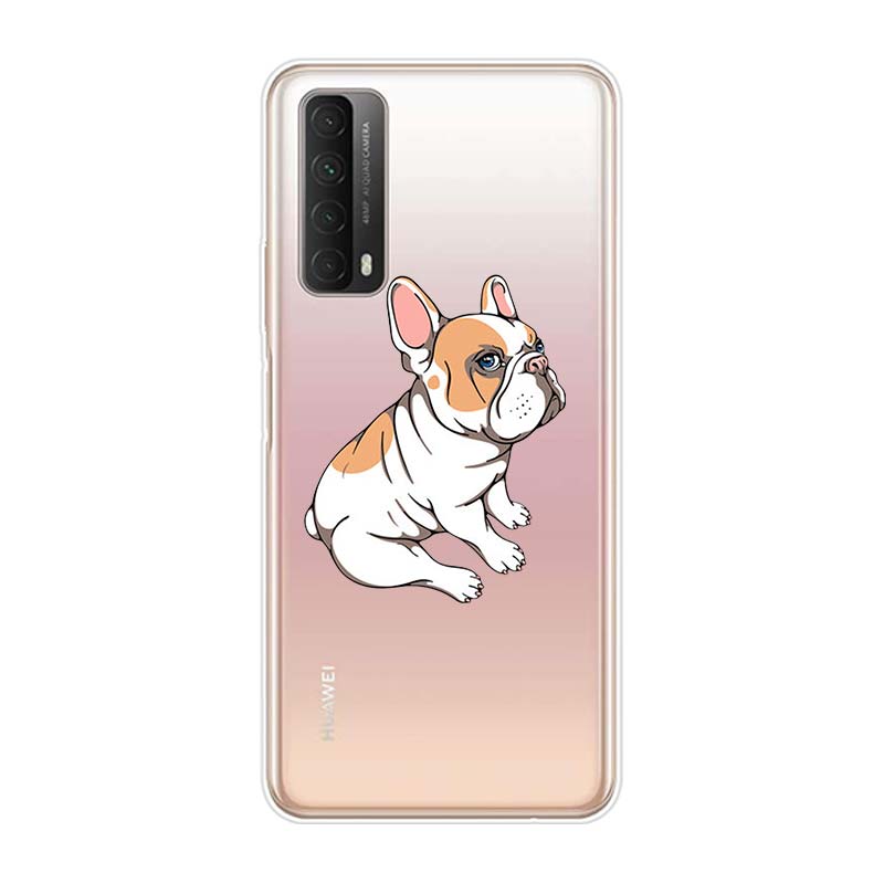 Cute Brindle Frenchie Puppy For Huawei Y9S Y6S Y8S Y9A Y7A Y8P Y7P Y5P Y6P Y7 Y6 Y5 Pro Prime 2020 2019 Soft Phone Case