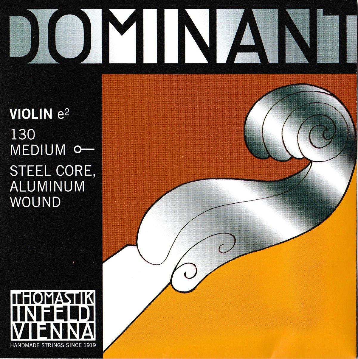 

Dominant No. 130 Violin String, SteelAluminum Wound, E String (44), Ball End