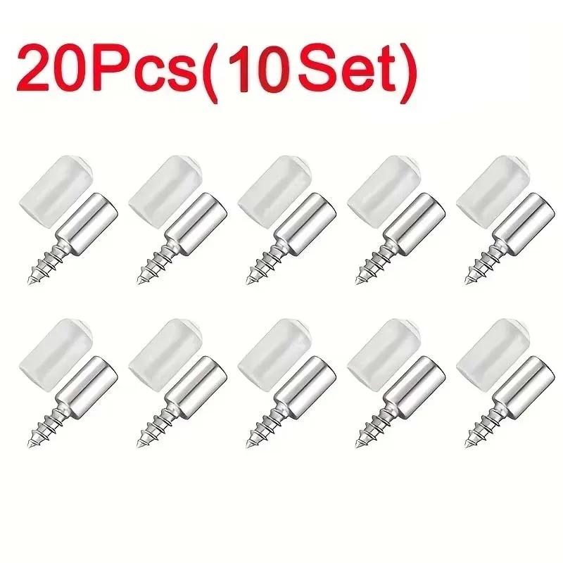 

40/20Pcs Self-tapping Screws Cabinet Laminate Support Laminate Holder Screw Self Tapping Integrated Screw Cabinet Shelf Holder