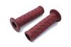 Beatus Retro Design Bike Handle Grip 22.2mm Universal Grip Left and Right Set (Red)