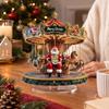 Acrylic Santa a Christmas Ornament, Flat Acrylic Holiday Tabletop Decoration, 1