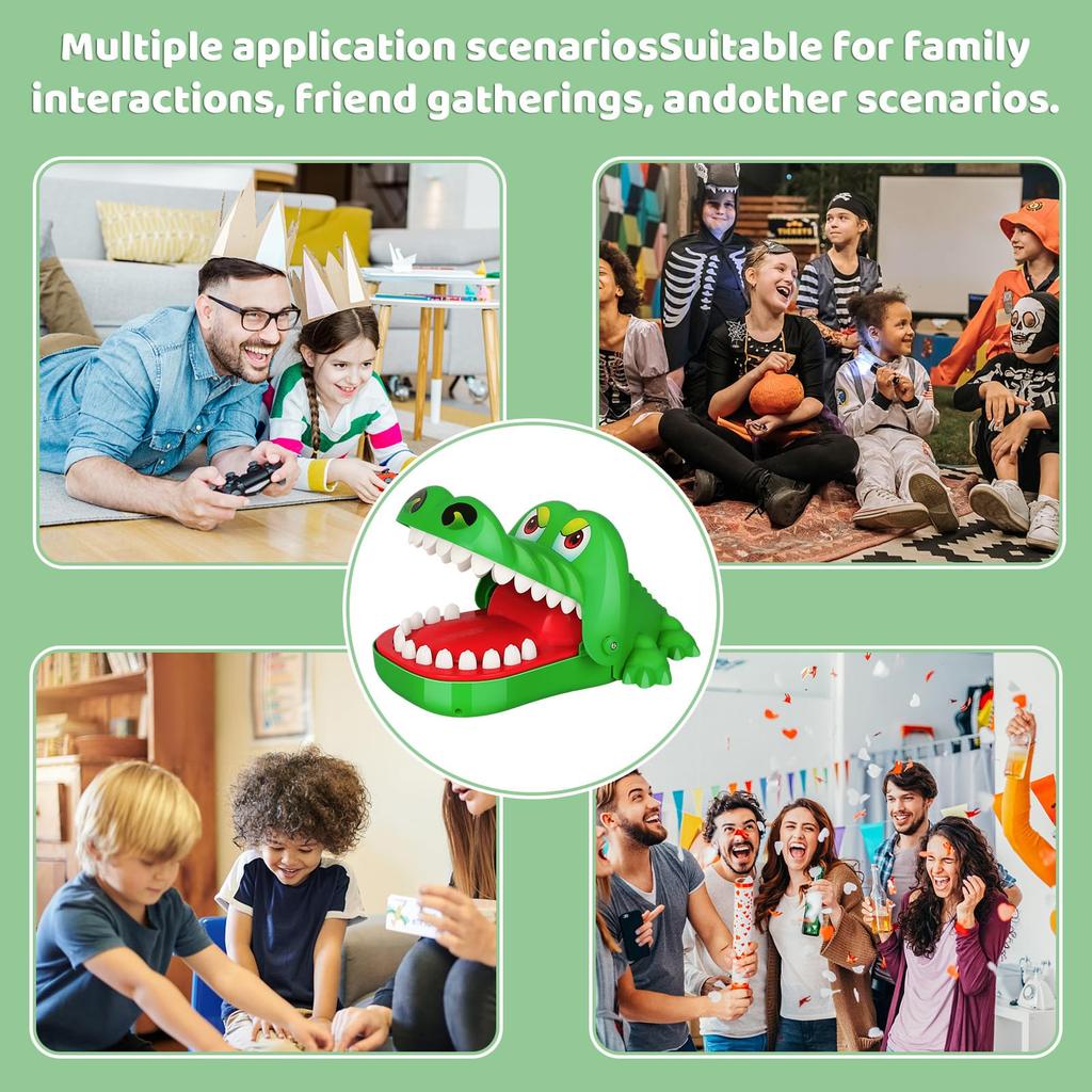 Jucării cu dinți de crocodil mușcă degetul joc de petrecere multiplayer recuzită pentru farsă truc mușcă de mână jucărie decompresie antistres