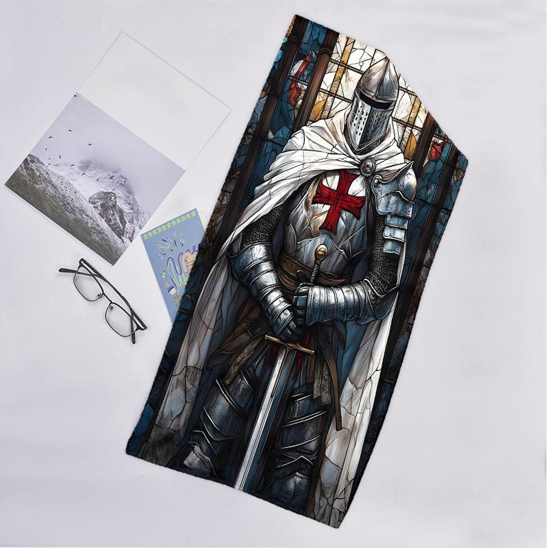 Cross Templars Knight Fashion Beach Towel: Ideal for Summer Adventures Soft, absorbent and quick drying suitable for swimming and bathing